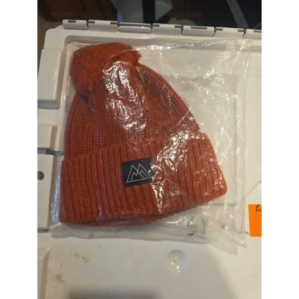 NWT Yatanam Baby Beanie Orange Reflective Cotton Sz 24 months‎